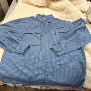 LL BEAN large L long sleeve with sun protection men’s